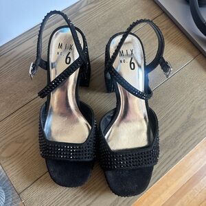 Mix No. 6 Black Studded Women's Sandals